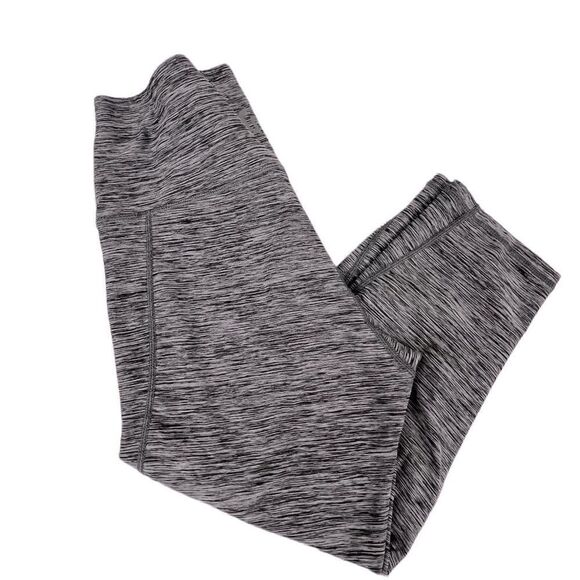 WOMENS YOGA PANTS GRAY AND BLACK SIZE M - Picture 1 of 7